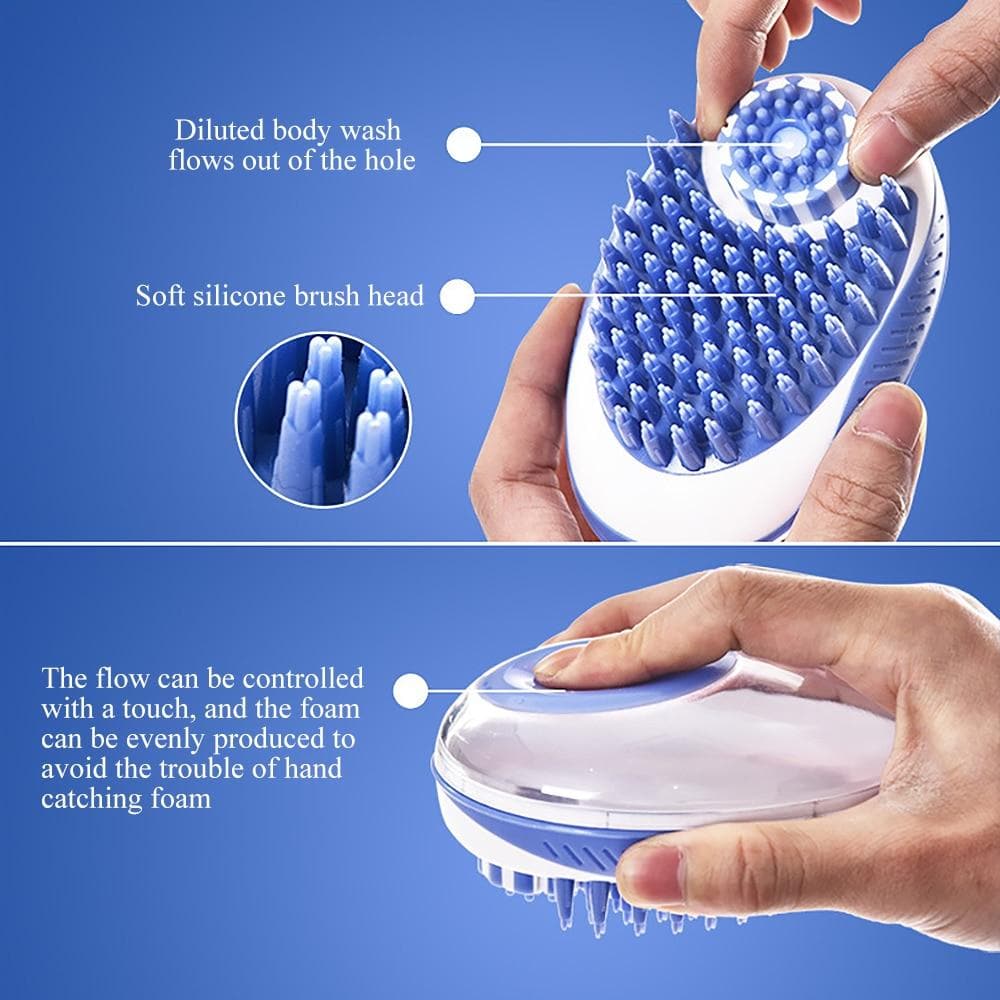 Pet Dog Bath Brush Comb Silicone SPA Shampoo Massage Brush Shower Hair Removal Comb For Dogs Cats Cleaning Grooming Tool - Chihuahua We Love