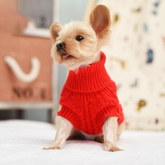Dog Winter Clothes Knitted Pet Clothes For Small Medium Dogs Chihuahua Puppy Pet Sweater Yorkshire Pure Dog Sweater Ropa Perro - Chihuahua We Love