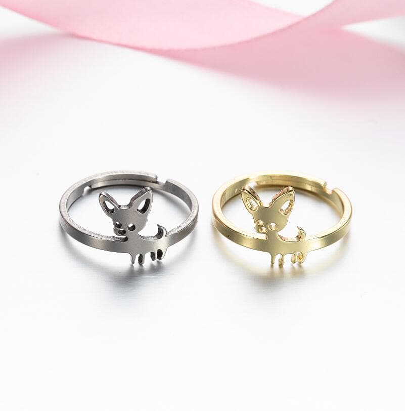 Chihuahua Adjustable Finger Ring - Chihuahua We Love