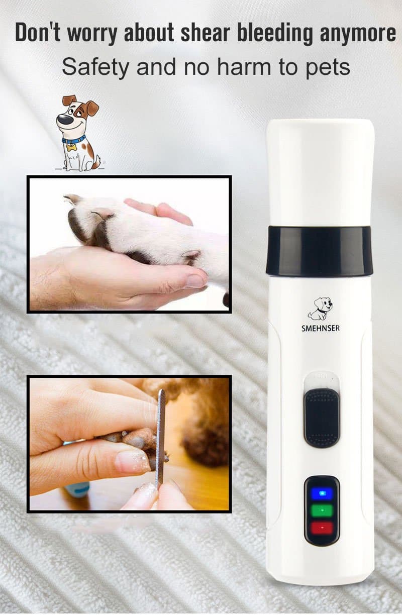 Dog Nail clipper for dogs nail clippers pet grinder short unhas gato for cats Nail Clipper USB Animal Grooming Trimmer Low Noise - Chihuahua We Love