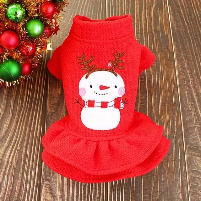 Christmas Snowman Chihuahua Skirt - Chihuahua We Love