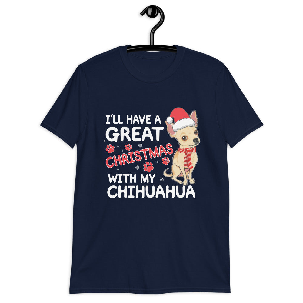 Christmas with my Chihuahua Holiday T-shirt - Chihuahua We Love