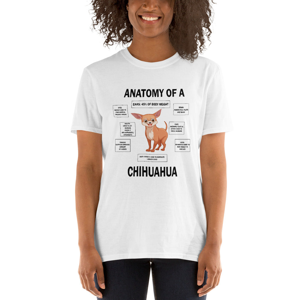  Descriptive Funny Chihuahua Anatomy Classic T-shirt