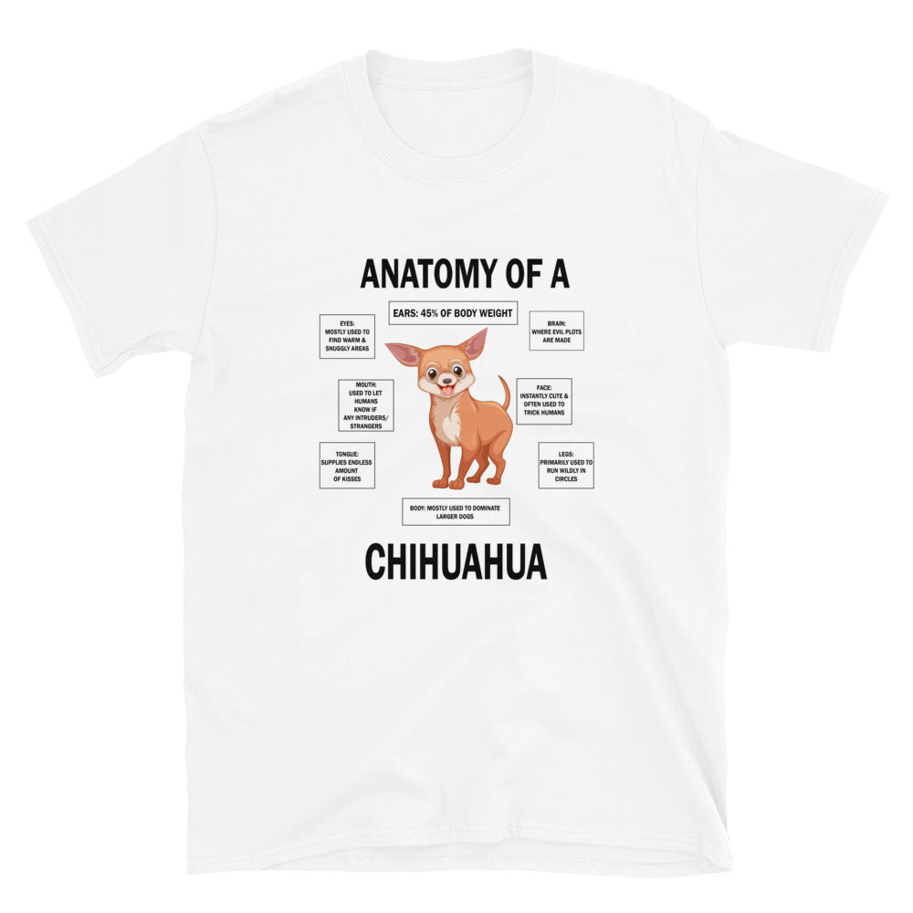  Descriptive Funny Chihuahua Anatomy Classic T-shirt