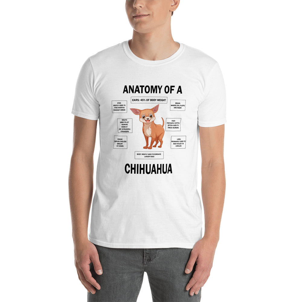 Descriptive Funny Chihuahua Anatomy Classic T-shirt - Chihuahua We Love