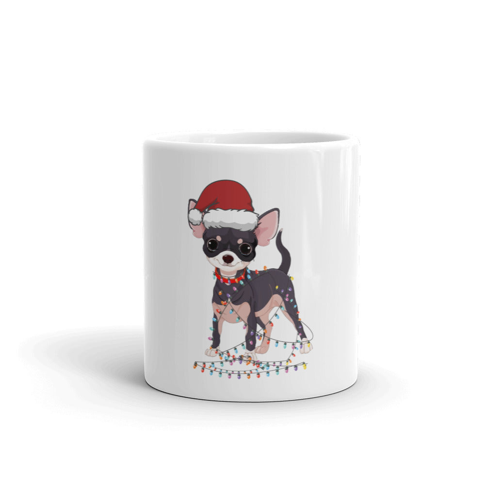 Christmas-Loving Chihuahua Coffee Mug