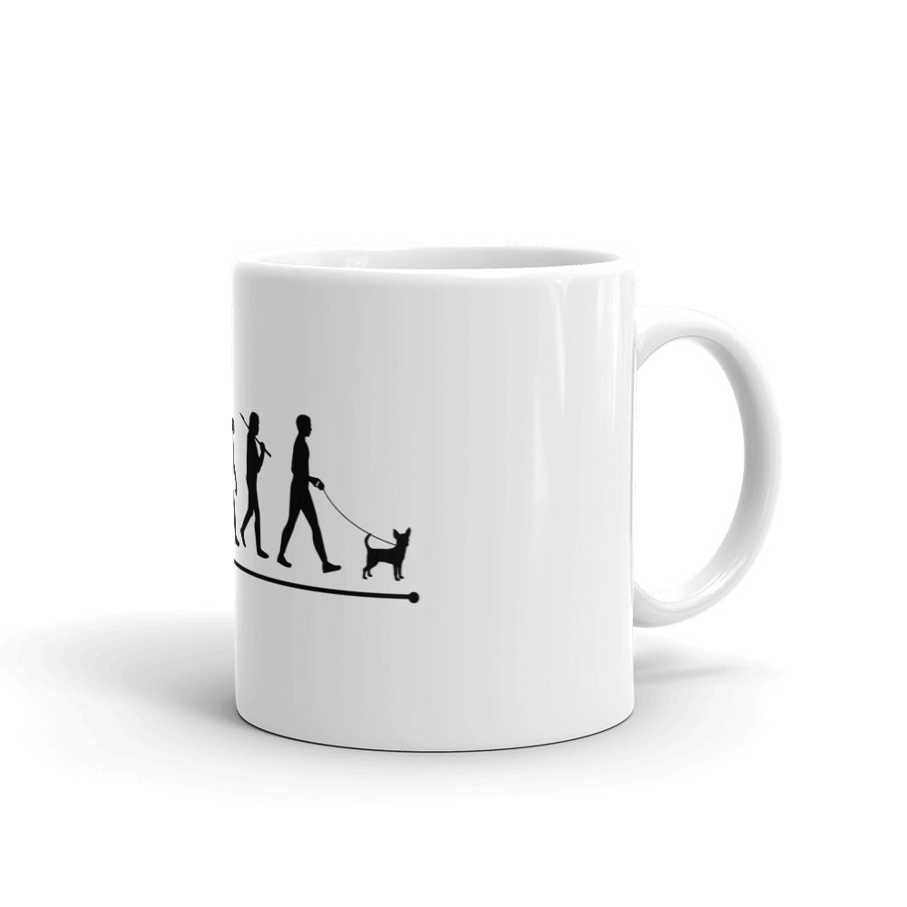 Funny Human Evolution Coffee Mug - Chihuahua We Love